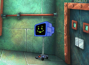 SpongeBob SquarePants Karen the Computer Animated Face.gif